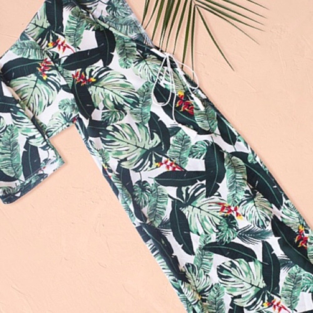 Rachel Zoe Summer Palm Print Duster
